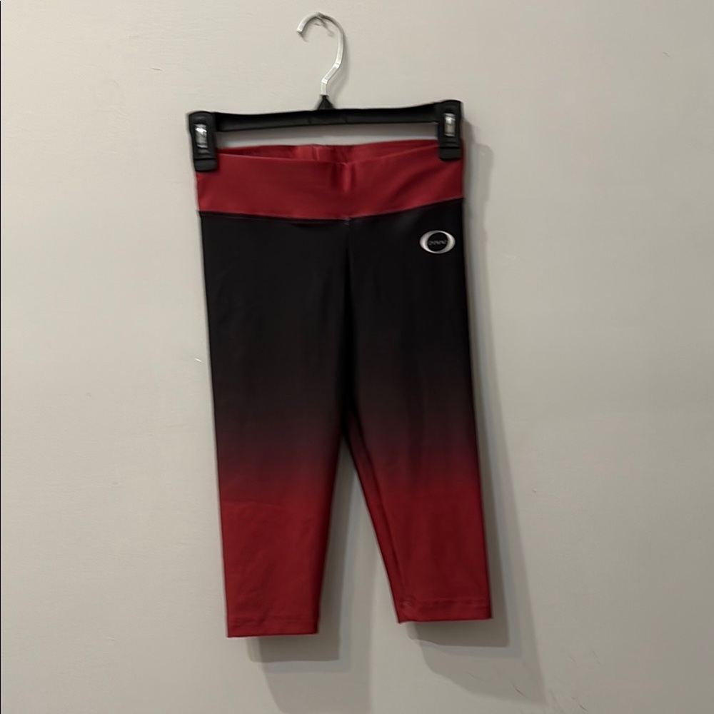 Gymnastics Ozone Leggings - Red and Black